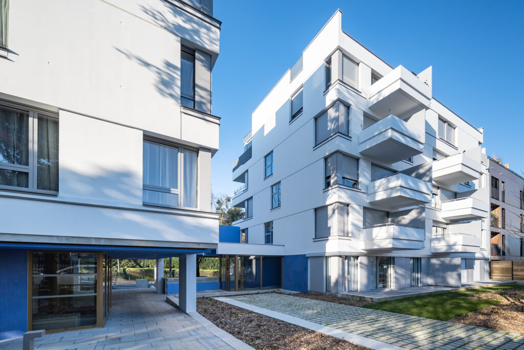 germe et JAM Nantes NASH logements bd Robert Schuman façade logements 1 bâtiments